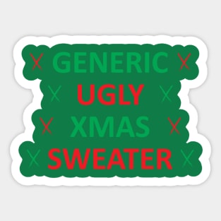 Generic Ugly Xmas Sweater Sticker